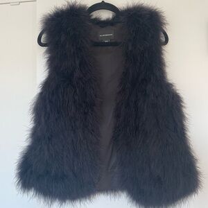 Club Monaco Black Feather Vest